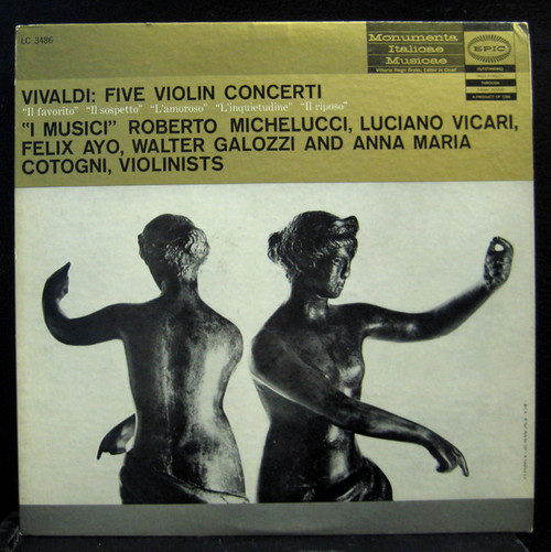 I Musici, Vivaldi* - Five Violin Concerti (LP, Mono)