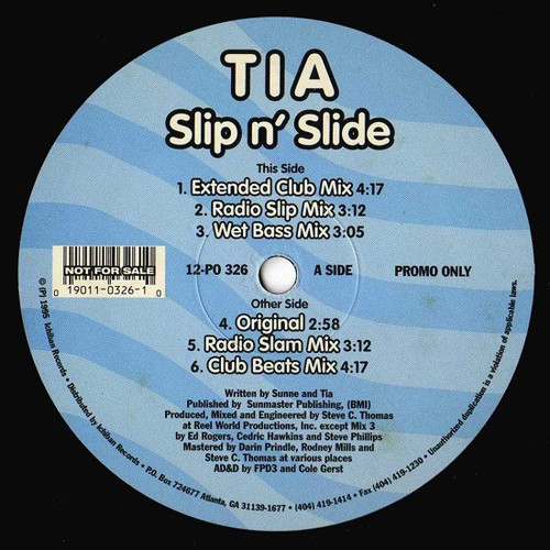 Tia (2) - Slip N' Slide (12", Promo)