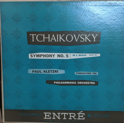 Pyotr Ilyich Tchaikovsky, Paul Kletzki, Philharmonia Orchestra - Symphony No. 5 in E Minor, Op. 64 (LP)