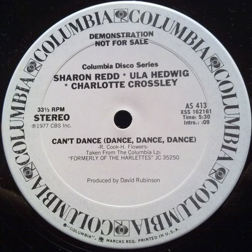 Sharon Redd * Ula Hedwig * Charlotte Crossley - Can't Dance (Dance, Dance, Dance) / Now (Sweet Lover Man) (12", Promo)