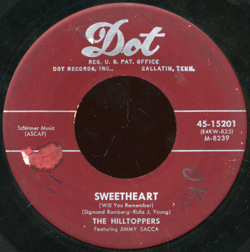 The Hilltoppers - Sweetheart (Will You Remember) (7", Single)