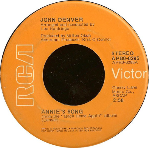 John Denver - Annie's Song (7", Single, Hol)