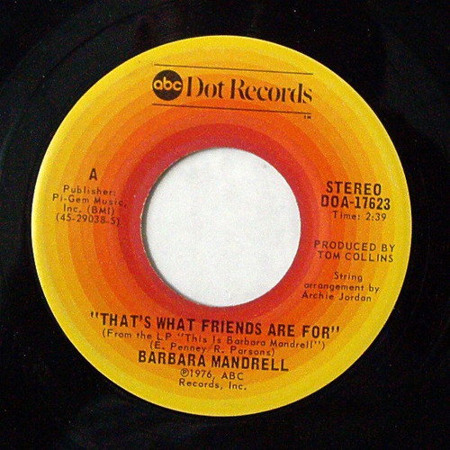 Barbara Mandrell - That's What Friends Are For (7", Single)