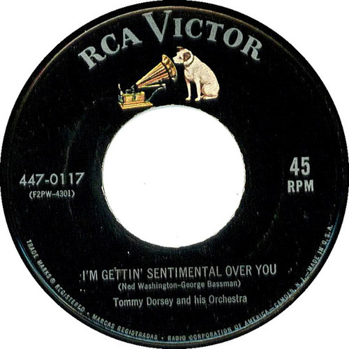 Tommy Dorsey And His Orchestra - Mississippi Mud / I'm Gettin' Sentimental Over You (7", Single)