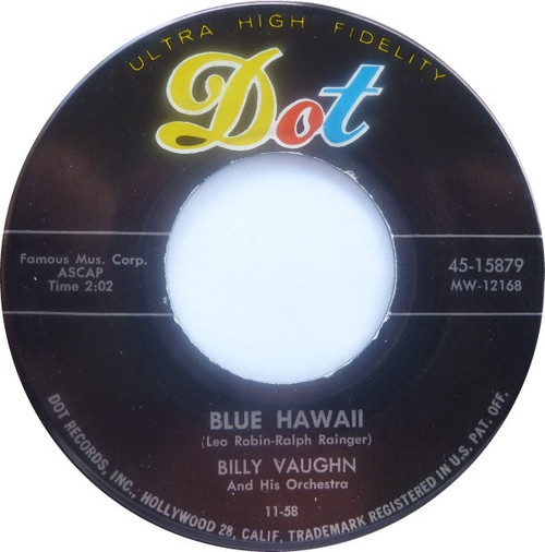 Billy Vaughn And His Orchestra - Blue Hawaii / Tico Tico (7", Single)