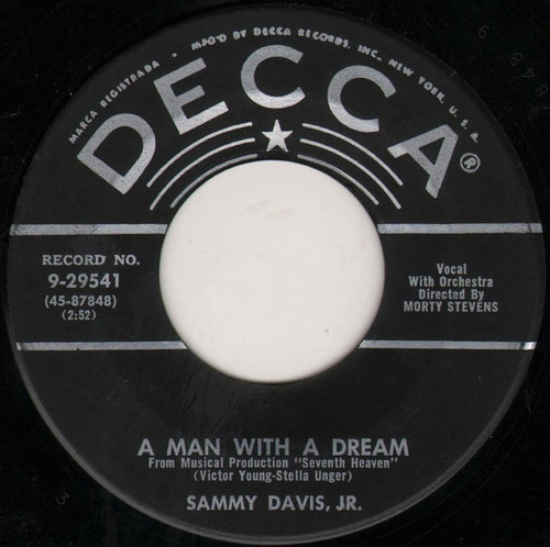 Sammy Davis, Jr.* - A Man With A Dream (7")