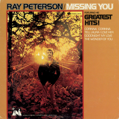 Ray Peterson - Missing You (Featuring His Greatest Hits!) (LP)