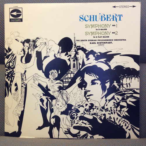 Schubert*, The South German Philharmonic Orchestra*, Karl Ristenpart - Symphony No. 1 In D Major, Symphony No. 2 In B Flat Major (LP, Album)