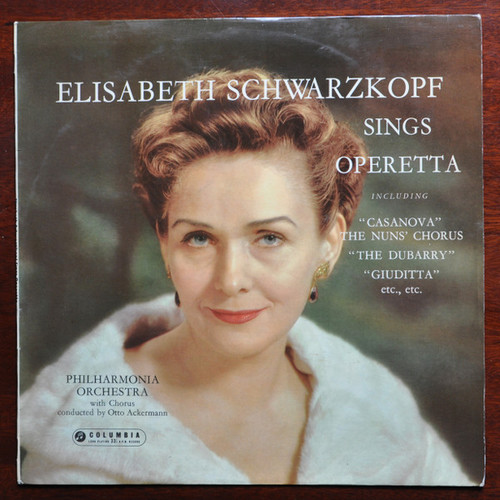 Elisabeth Schwarzkopf / Philharmonia Chorus & Orchestra* Conducted By Otto Ackermann - Elisabeth Schwarzkopf Sings Operetta (LP, Mono)