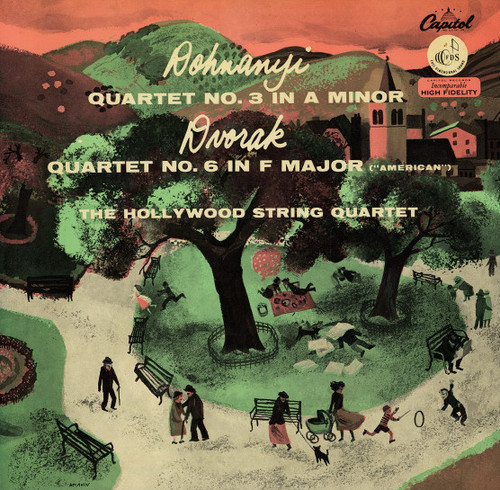 Ernst von Dohnányi, Antonín Dvořák, The Hollywood String Quartet - Quartet No.3 In A Minor Op. 33, Quartet No. 6 In F Major - "American" (LP, Mono)