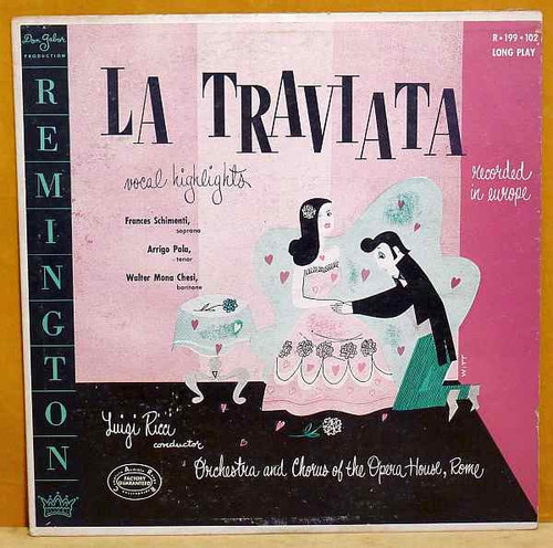 Verdi* - Orchestra* And Chorus Of The Opera House, Rome*, Luigi Ricci - La Traviata (Vocal HIghlights) (LP, Mono)