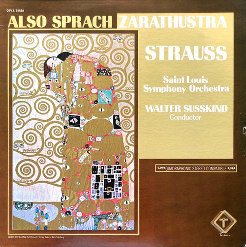 Strauss* / Saint Louis Symphony Orchestra / Walter Susskind - Also Sprach Zarathustra (LP, Album, Quad)
