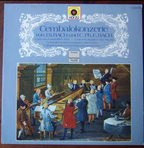 Johann Sebastian Bach, Carl Philipp Emanuel Bach, Gustav Leonhardt, Alan Curtis (2) - Cembalokonzerte (LP)