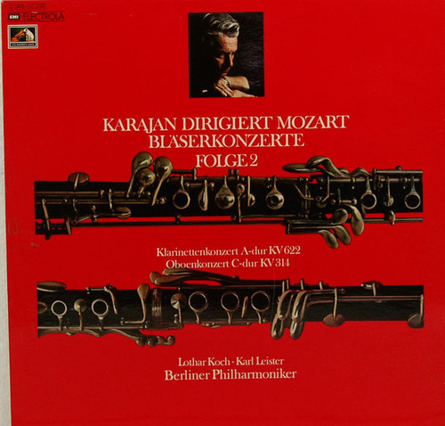 Mozart*  -  Karajan* Dirigiert The Berlin Philharmonic Orchestra* - Karajan Dirigiert Mozart - Bläserkonzerte - Folge 2 (LP)