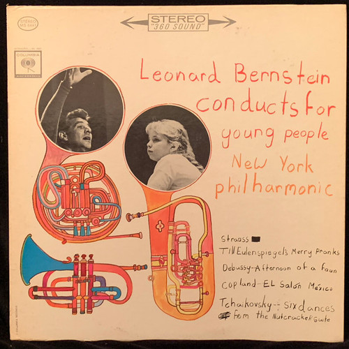 Leonard Bernstein, New York Philharmonic* - Conducts For Young People (LP, 1st)