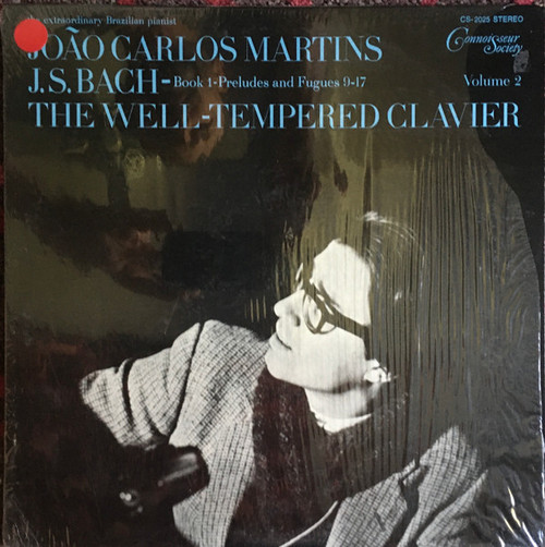 João Carlos Martins, J. S. Bach* -  Book 1- Preludes And Fugues 9-17  The Well-Tempered Clavier (LP, Album, RE, Bla)