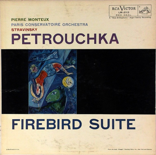 Monteux* & Paris Conservatoire Orchestra* & Stravinsky* - Petrouchka / Firebird Suite (LP, Album, Plu)