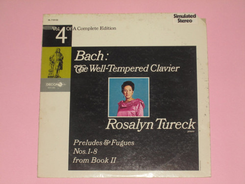Bach* : Rosalyn Tureck - The Well-Tempered Clavier (LP, Album)