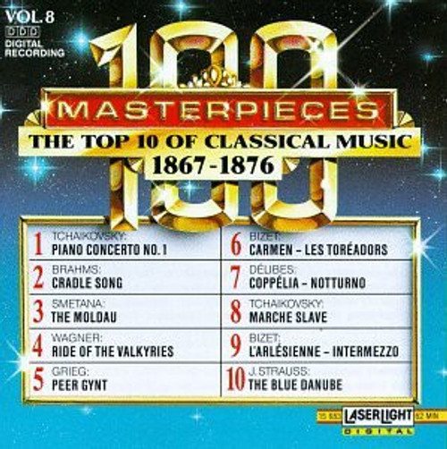 Various - 100 Masterpieces Vol.8 - The Top 10 Of Classical Music 1867 - 1876 (CD, Comp)