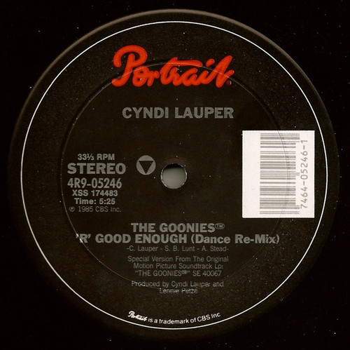 Cyndi Lauper - The Goonies™ 'R' Good Enough (12")