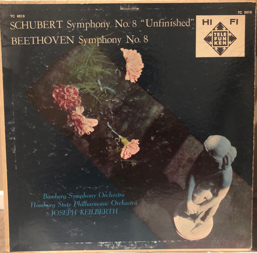 Franz Schubert, Ludwig van Beethoven - Symphony No. 8 In B Minor “Unfinished” Beethoven Symphony No. 8 (LP)