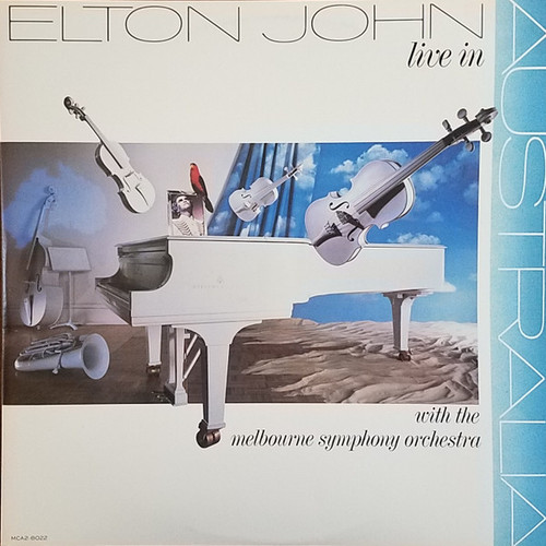 Elton John With The Melbourne Symphony Orchestra* - Live In Australia (2xLP, Album, Pin)