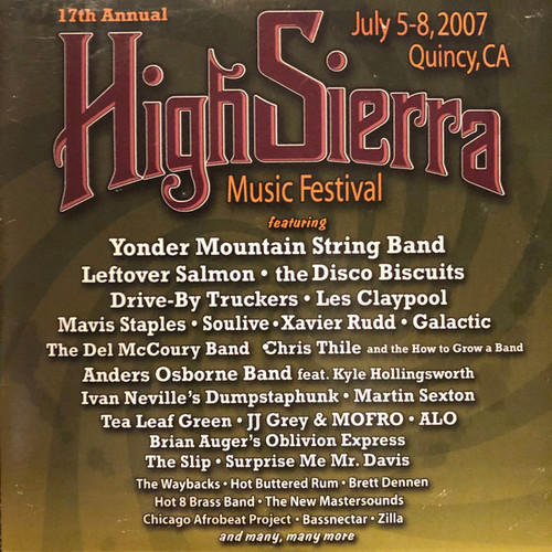 Various - 17th Annual High Sierra Music Festival Sampler (CD, Promo)