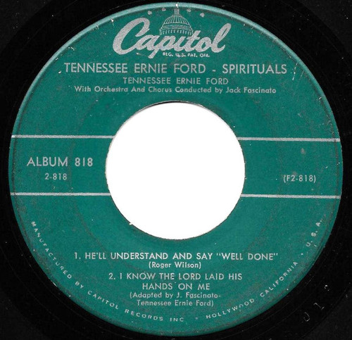 Tennessee Ernie Ford - Spirituals (Part 2) (7", EP)