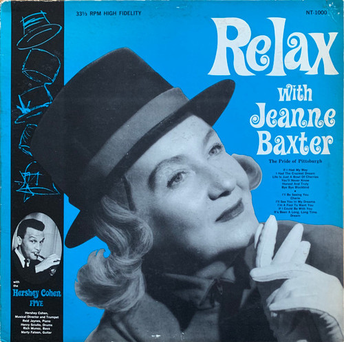 Jeanne Baxter With The Hershey Cohen Five* - Relax With Jeanne Baxter (LP, Album, Mono)