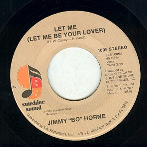 Jimmy "Bo" Horne - Let Me (Let Me Be Your Lover) (7")