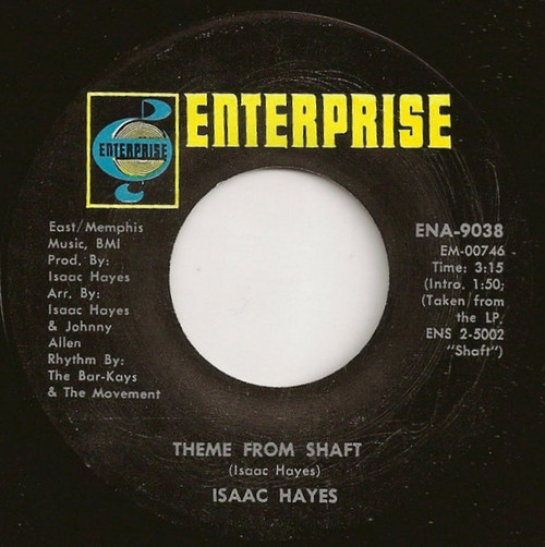 Isaac Hayes - Theme From Shaft (7", Single, Mono, Son)