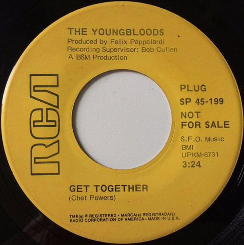 The Youngbloods - Get Together (7", Promo)