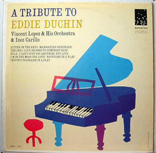 Vincent Lopez & His Orchestra*, Inez Carillo - A Tribute To Eddie Duchin (LP, Mono)