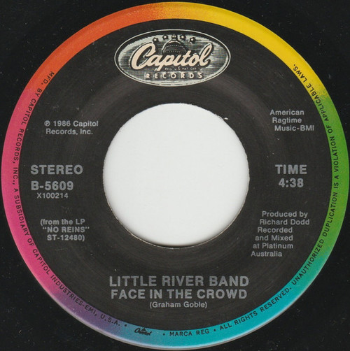 Little River Band - Face In The Crowd (7", Single)
