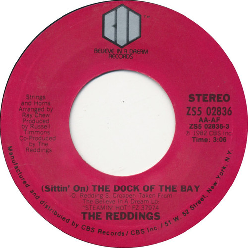 The Reddings - (Sittin' On) The Dock Of The Bay (7")