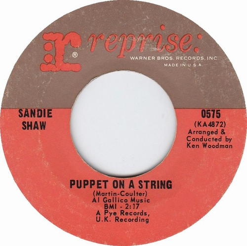 Sandie Shaw - Puppet On A String (7", Single)