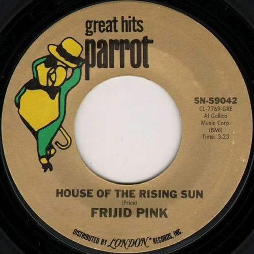 Frijid Pink - House Of The Rising Sun / Heartbreak Hotel (7", Single, Styrene)