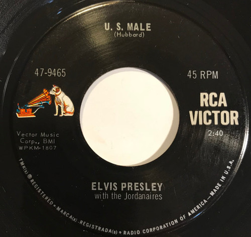 Elvis Presley With The Jordanaires - U.S. Male (7", Single, Roc)
