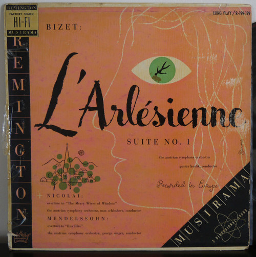 Bizet* / Nicolai* / Mendelssohn* - L'Arlesienne Suite No. 1 (LP, Album, Mono)