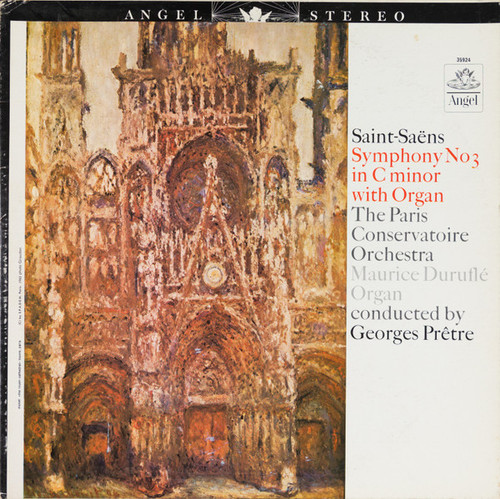 Saint-Saëns*, The Paris Conservatoire Orchestra*, Maurice Duruflé, Georges Prêtre - Symphony No. 3 In C Minor With Organ.  (LP, RP)