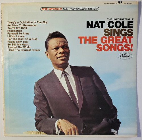 Nat Cole* - The Unforgettable Nat Cole Sings The Great Songs! (LP, Comp)