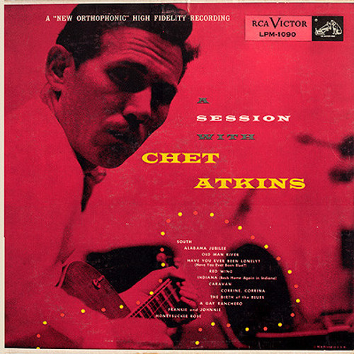 Chet Atkins - A Session With Chet Atkins (LP, Album, Mono, Ind)