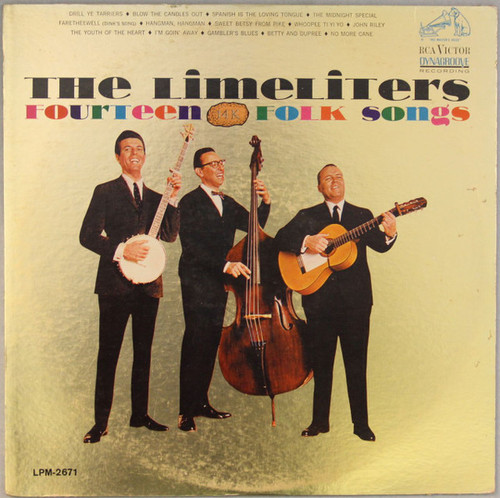 The Limeliters - Fourteen 14K Folksongs (LP, Album, Mono, Ind)
