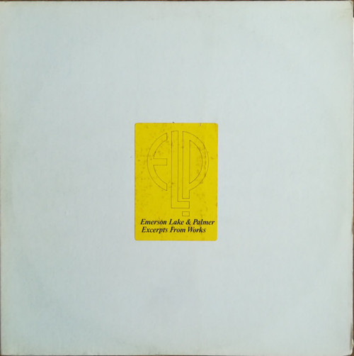 Emerson Lake & Palmer* - Works (Volume 1) (LP, Album, Promo)