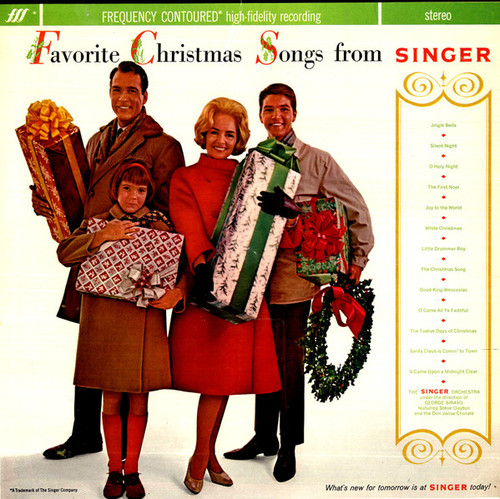 The Singer Orchestra - Favorite Christmas Songs From Singer (LP, Album)