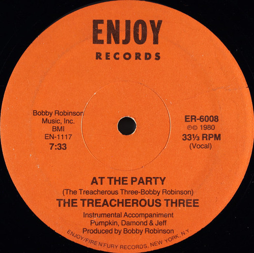 The Treacherous Three* - At The Party (12")