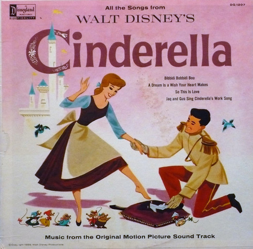 Various - Walt Disney's Cinderella (LP, Album, Mono)