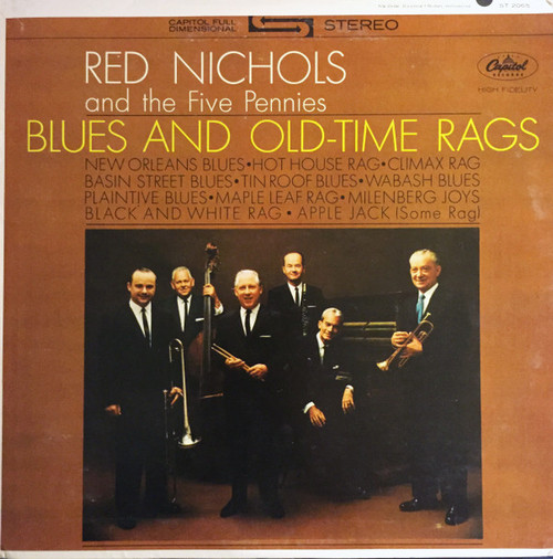 Red Nichols And The Five Pennies* - Blues And Old-Time Rags (LP)