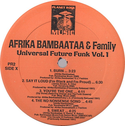 Afrika Bambaataa & Family - Universal Future Funk Vol. 1 (LP, Comp)