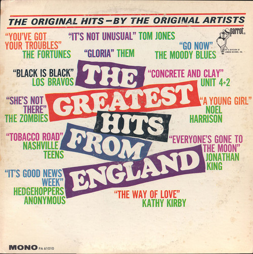 Various - The Greatest Hits From England (LP, Comp, Mono)